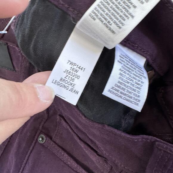 Lucky Brand Jeans Womens 27 Purple Brooke Legging Mid Rise Skinny Stretch Denim - Picture 7 of 11